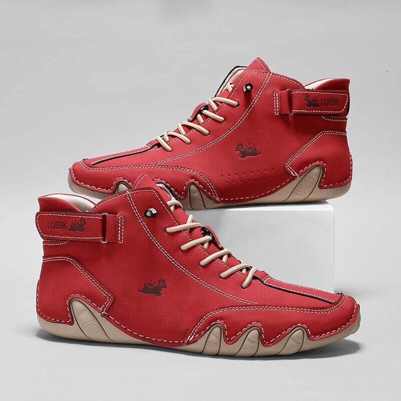 Men Shoes Boots - Scarpe Casual in Pelle da Uomo,