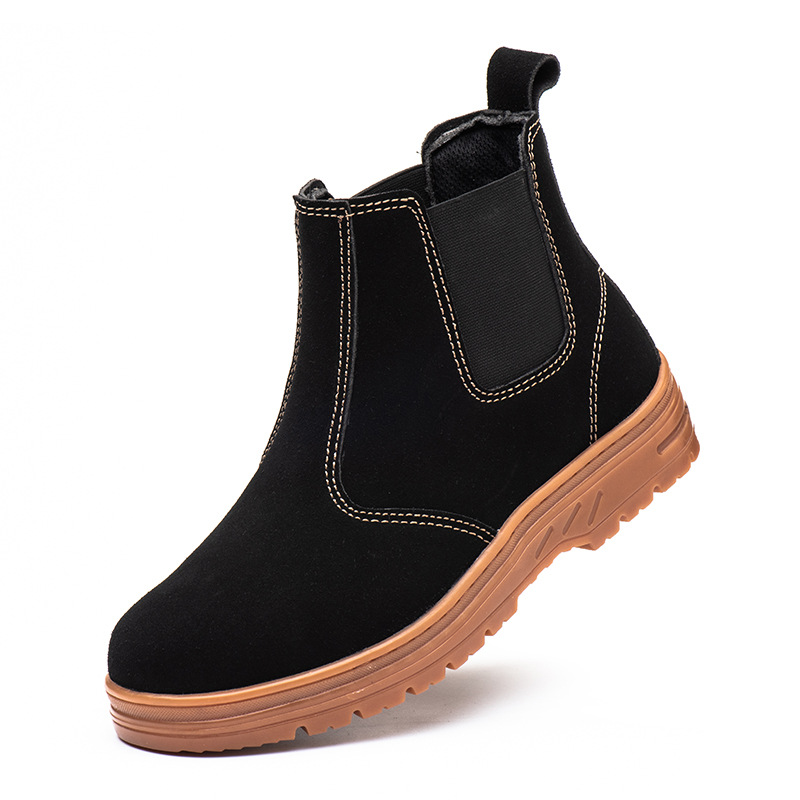 Chelsea Boots Suede - uomo moda puntale in acciaio stivali