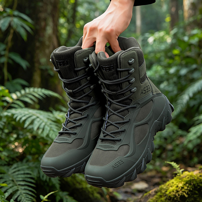 Men Shoes Boots - Stivali Tattici da Uomo, Casual, Ultraleggeri,