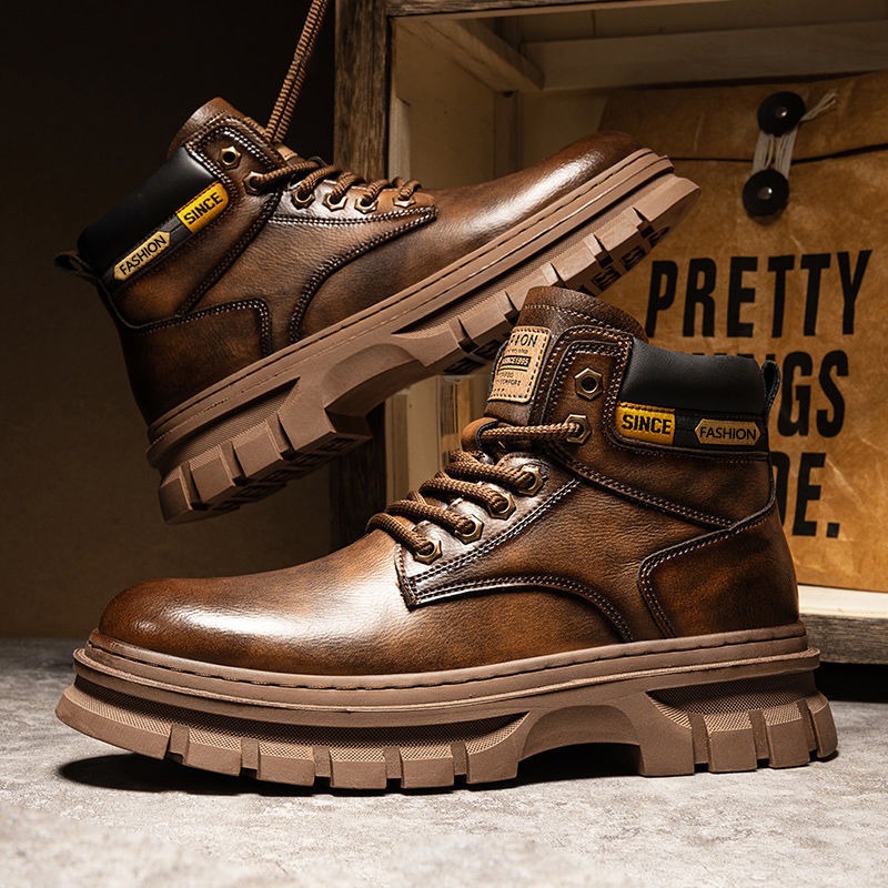 Chelsea Boots Suede - Stivaletti con plateau da uomo vintage