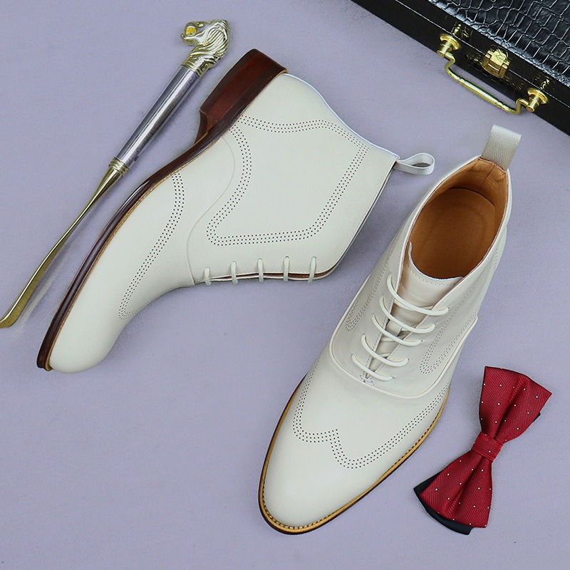 Men'S Shoes Brogues - Eleganti Stivali Chelsea da Uomo in