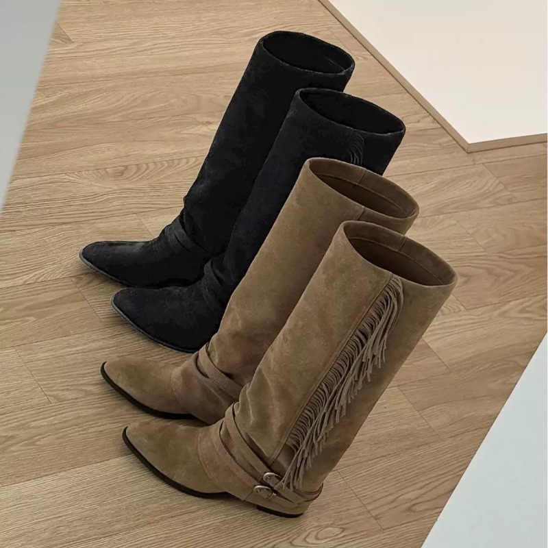 Chelsea Boots Suede - Stivali al ginocchio da donna Stivali