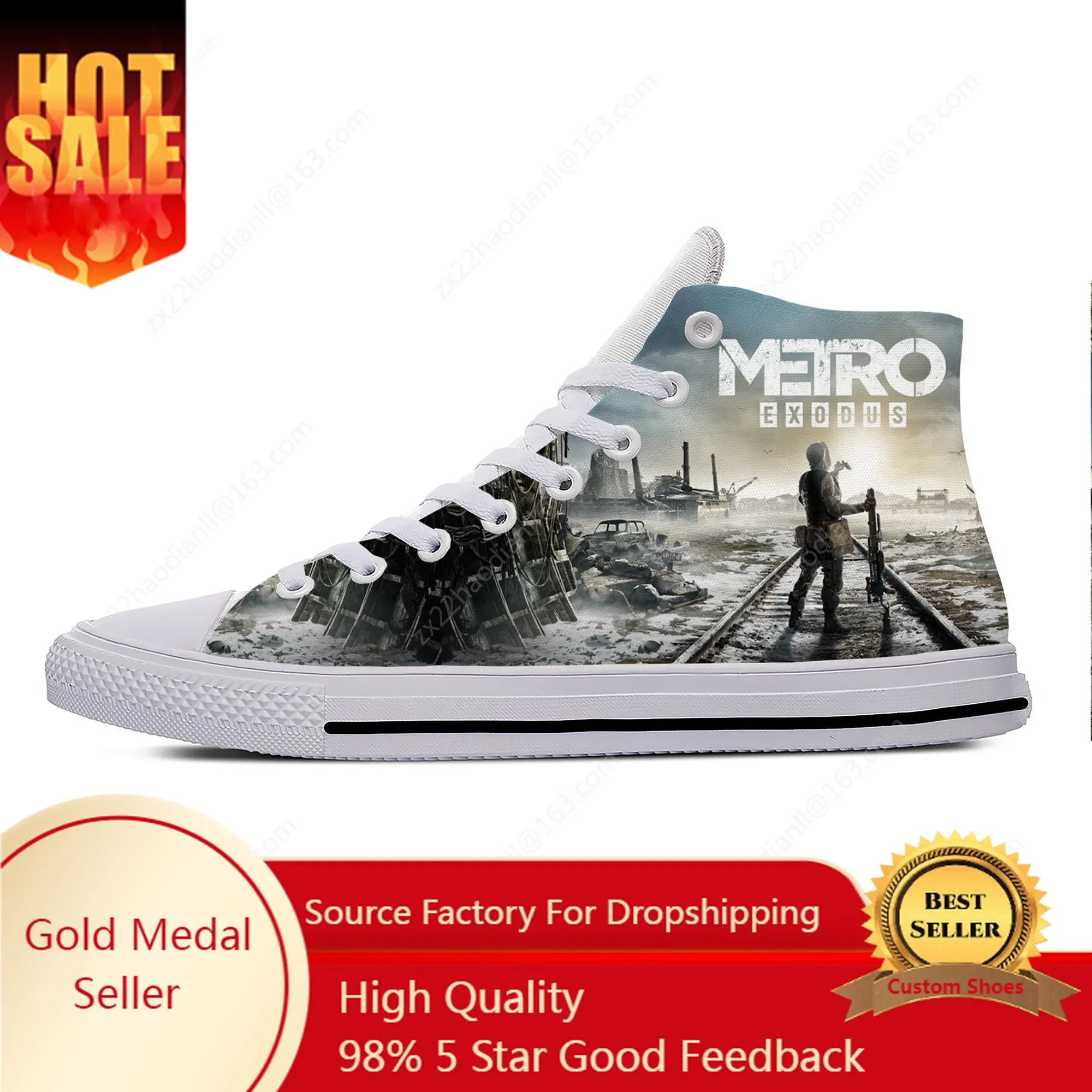 Men Shoes Metro - Scarpe da ginnastica alte con stampa