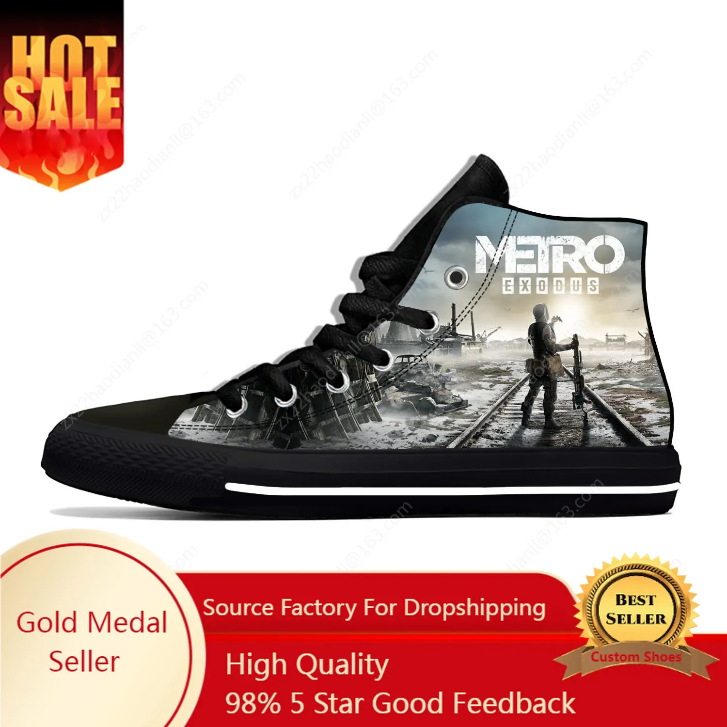 Men Shoes Metro - Scarpe da ginnastica alte con stampa