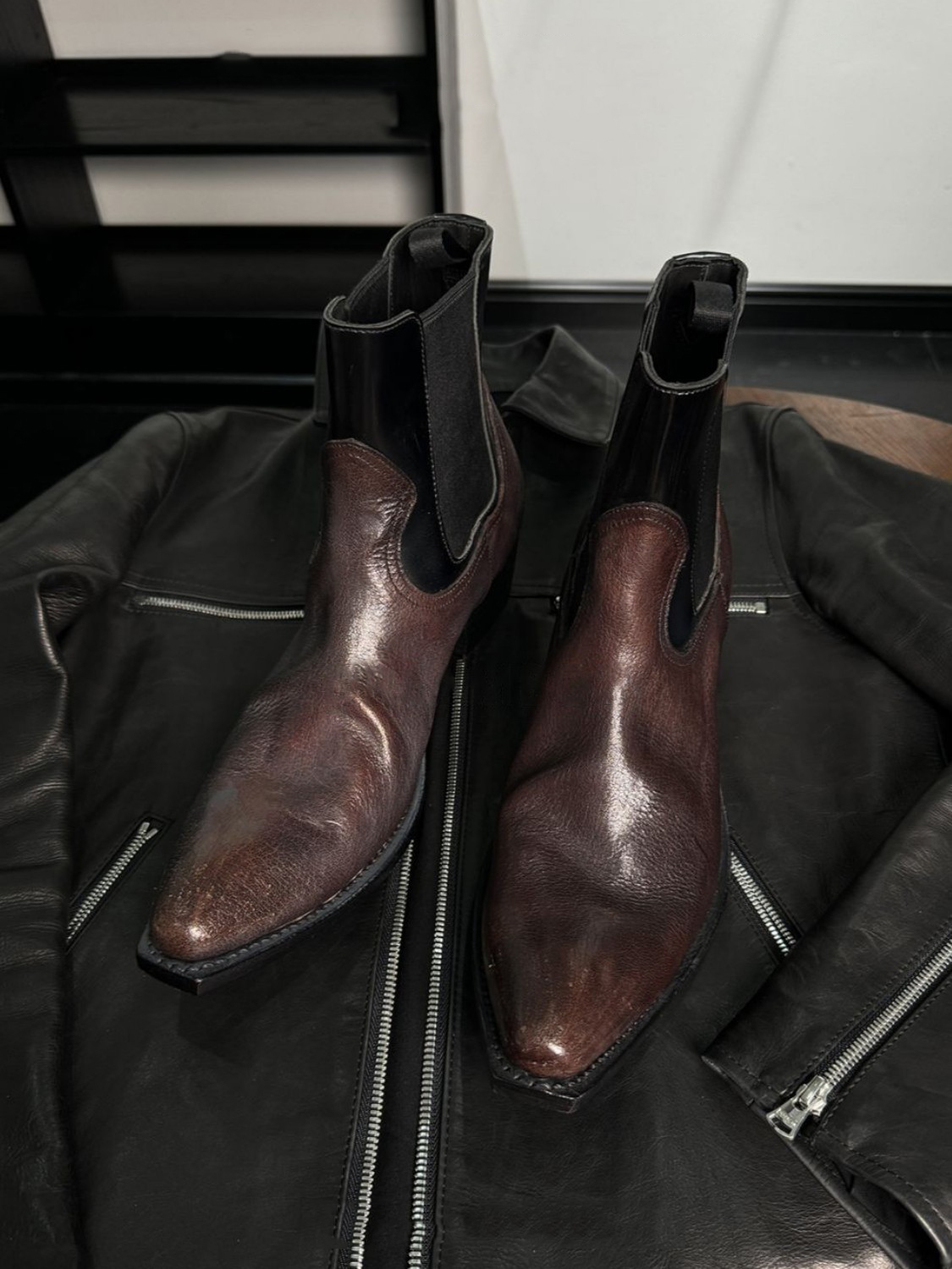 Men'S Shoes Smart - Stivali Chelsea in Pelle Nera da