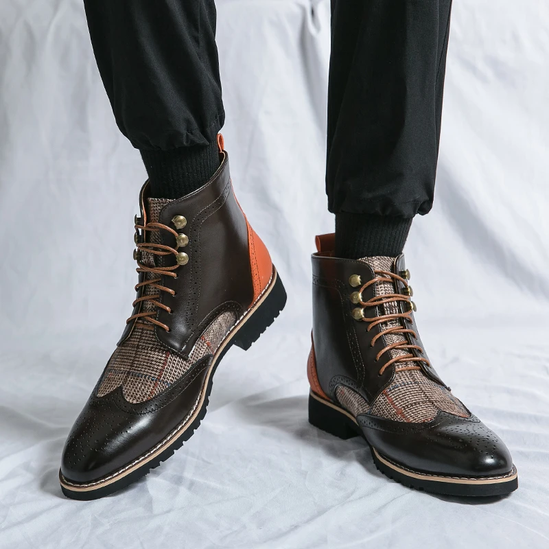 Scarpe brogue da uomo alte ner - Men'S Shoes Brogues recensione e prezzo