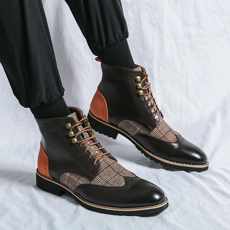 Scarpe brogue da uomo alte ner - Men'S Shoes Brogues recensione e prezzo