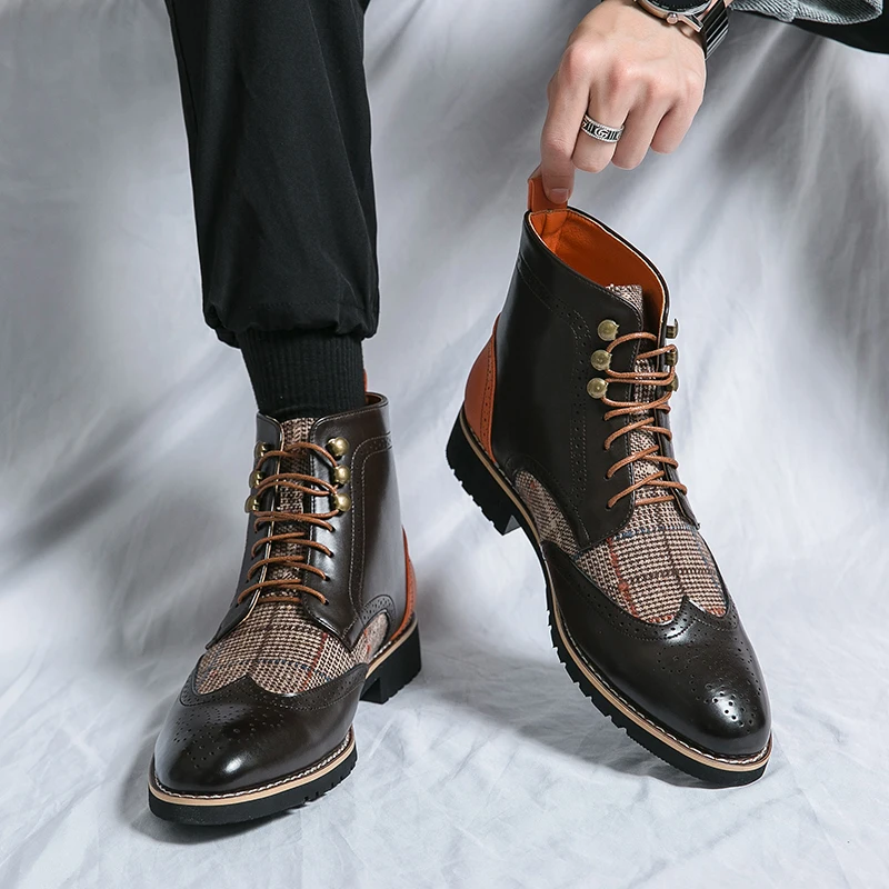 Scarpe brogue da uomo alte ner - Men'S Shoes Brogues recensione e prezzo