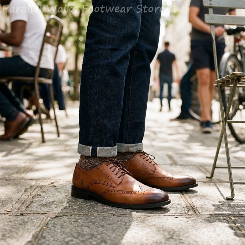 Scarpe Derby Brogue da uomo, e - Men'S Shoes Brogues recensione e prezzo