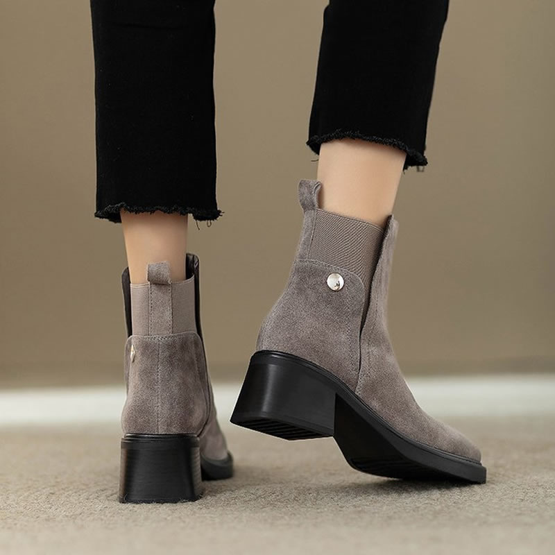 Stivaletti robusti da donna in - Chelsea Boots Suede recensione e prezzo