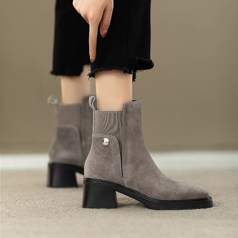 Stivaletti robusti da donna in - Chelsea Boots Suede recensione e prezzo
