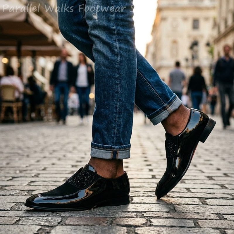 Mocassini da uomo neri in fint - Men'S Shoes Smart recensione e prezzo
