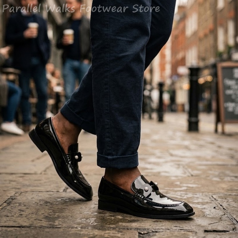 Mocassini da uomo neri in fint - Men'S Shoes Smart recensione e prezzo