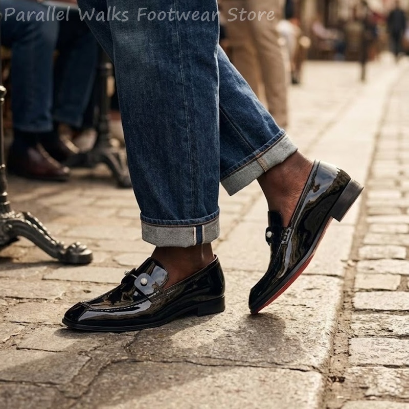 Mocassini da uomo neri in fint - Men'S Shoes Smart recensione e prezzo
