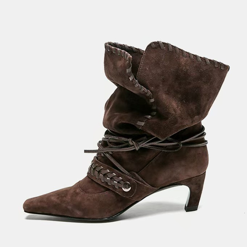 Liyke Autunno Inverno Marrone  - Chelsea Boots Suede recensione e prezzo