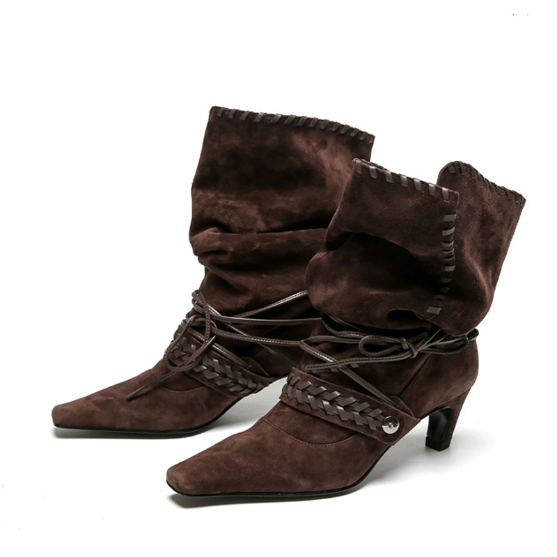 Liyke Autunno Inverno Marrone  - Chelsea Boots Suede recensione e prezzo