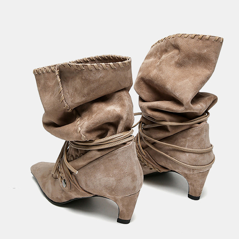 Liyke Autunno Inverno Marrone  - Chelsea Boots Suede recensione e prezzo